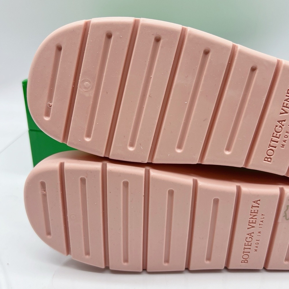 Bottega Veneta Puddle Sandals Peachy Pink Rubber Slingback Mule Clog Flats EU 38 - Picture 9 of 11